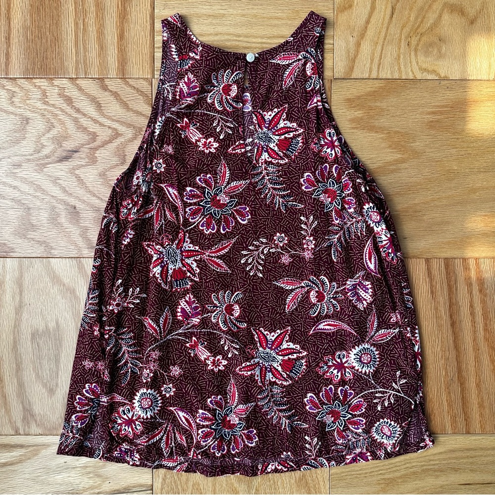Floral Print Racerback Tank - Picture 2 of 5